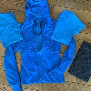 lululemon lot: reversible Dance studio jacket and Swiftly shirts
